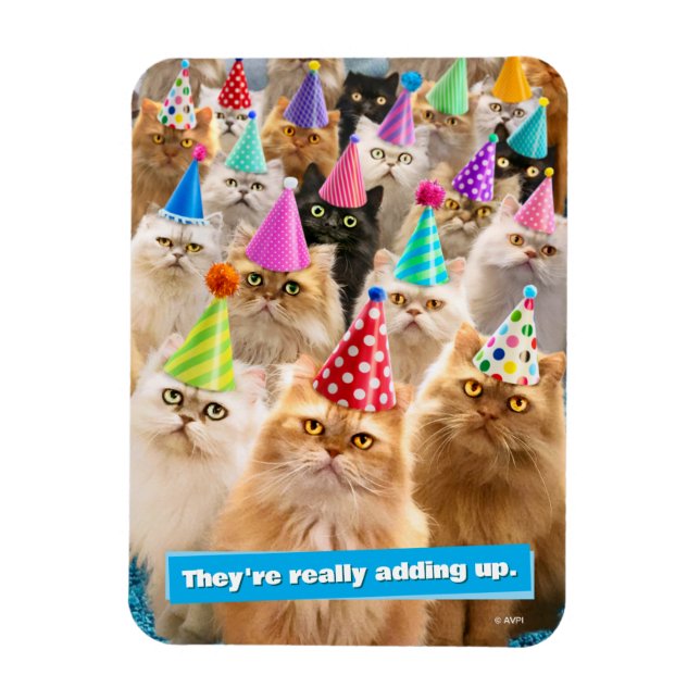 Cat Party Magnet (Vertical)