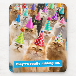 Cat Party Mouse Pad