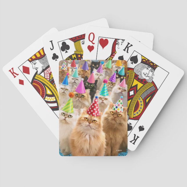 Cat Party Playing Cards (Back)
