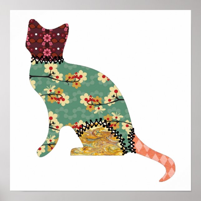 Cat Patchwork Pet Print (Front)