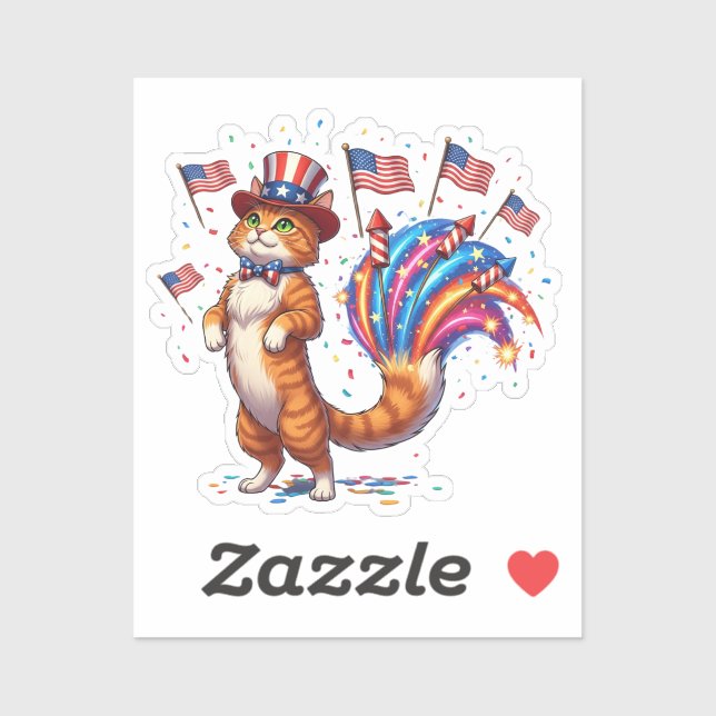 Cat-patriot – Proud & Playful 4th of July Cat (Sheet)