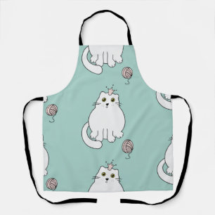 Cat pattern apron