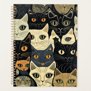 Cat Pattern Artsy Planner