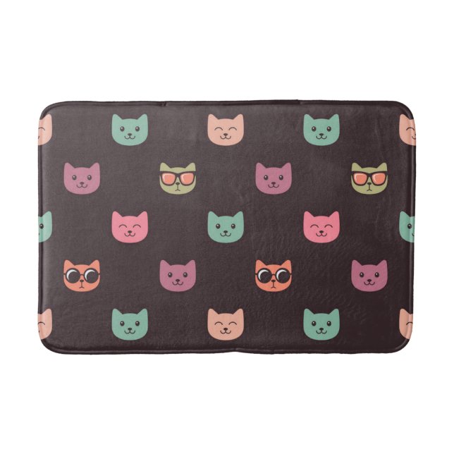 Cat pattern bath mat (Front)