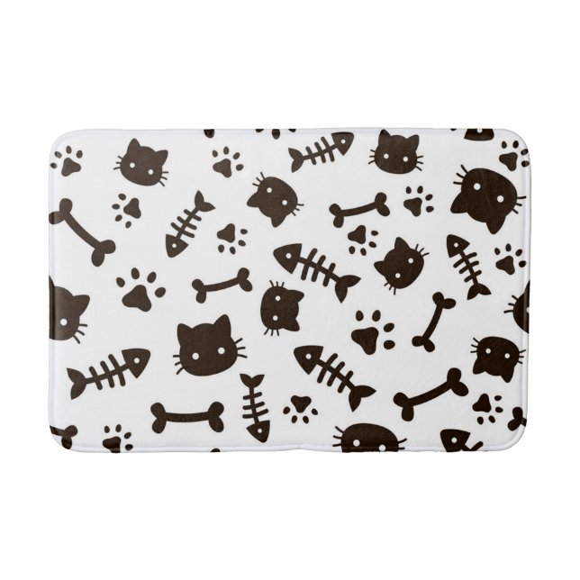 Cat pattern bath mat (Front)