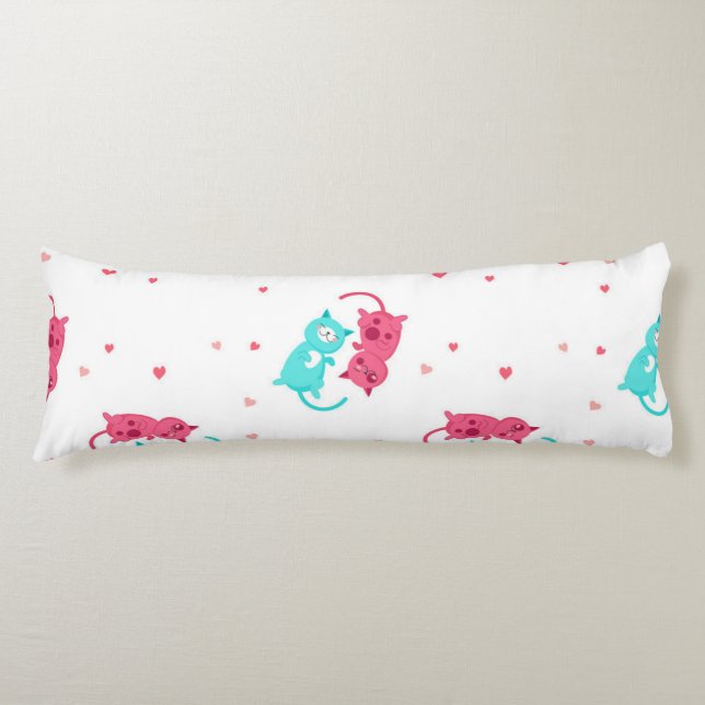 Cat pattern body cushion (Front)