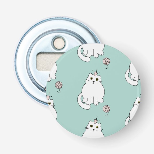 Cat pattern bottle opener (Front)