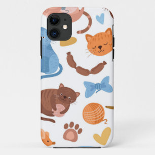 Cat pattern iPhone 11 case