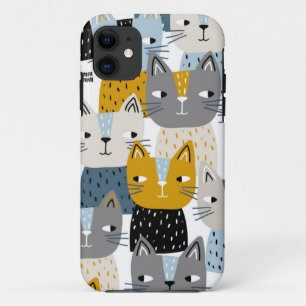 Cat pattern iPhone 11 case