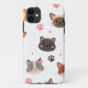 Cat pattern iPhone 11 case