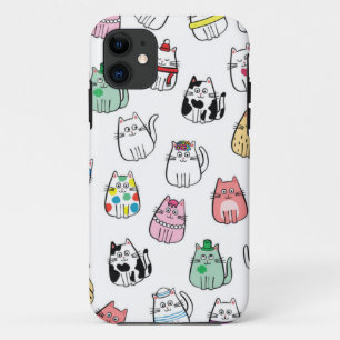 Cat pattern iPhone 11 case