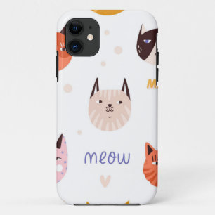 Cat pattern iPhone 11 case