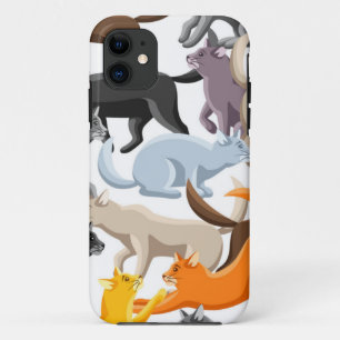 Cat pattern iPhone 11 case