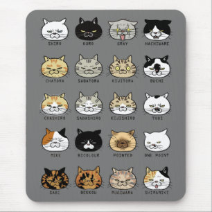 *cat pattern* Cat Pattern [Busa Cat] Gray Mouse Pa Pad