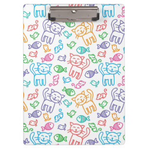 cat pattern clipboard