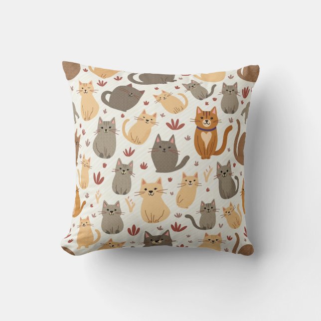 Cat pattern cushion (Front)