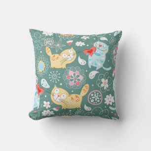 Cat pattern cushion