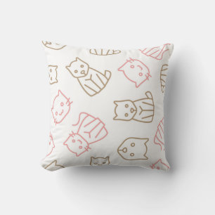 Cat pattern cushion