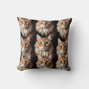 cat pattern cushion