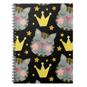 Cat Pattern Cute Pets Animals   Notebook