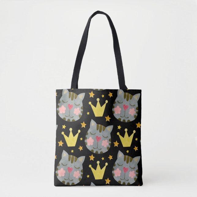 Cat Pattern Cute Pets Animals    Tote Bag (Front)