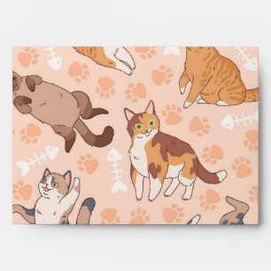 Cat pattern envelope