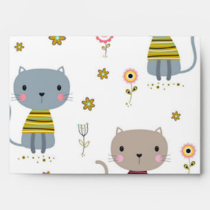 Cat pattern envelope