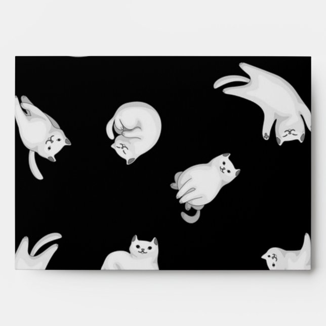 Cat pattern envelope (Front)
