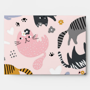 Cat pattern envelope