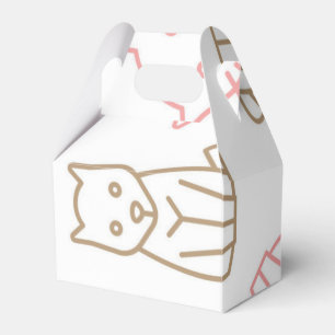 Cat pattern favour box