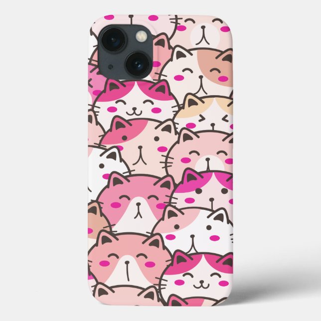 Cat Pattern Funny Colourful Pets Animals    Case-Mate iPhone Case (Back)
