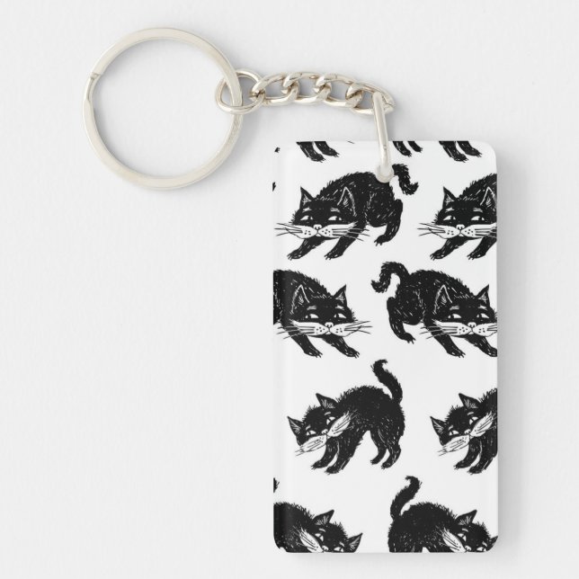 Cat pattern key ring (Front)