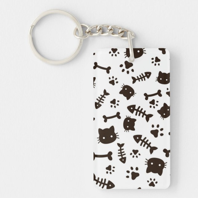 Cat pattern key ring (Front)