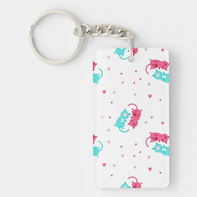 Cat pattern key ring (Front)