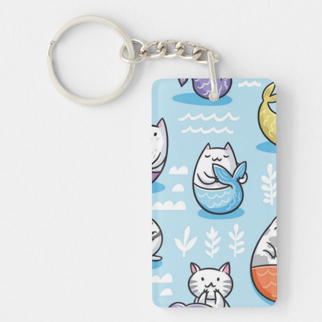 Cat pattern key ring (Front)