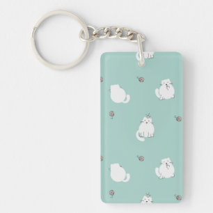Cat pattern key ring