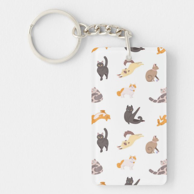 Cat pattern key ring (Front)