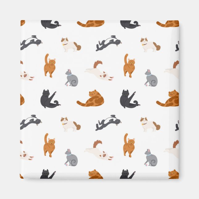Cat pattern magnet (Front)