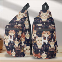 cat pattern, modern, monogram, cat