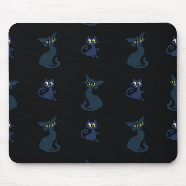 Cat pattern mouse pad (Front)