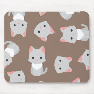 Cat pattern mouse pad