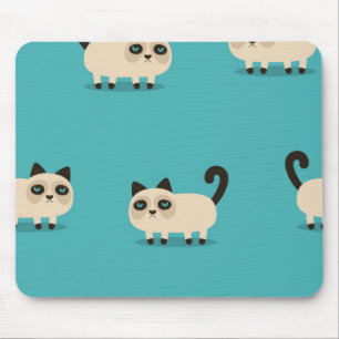 Cat pattern mouse pad
