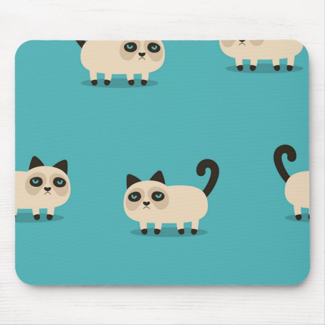 Cat pattern mouse pad (Front)