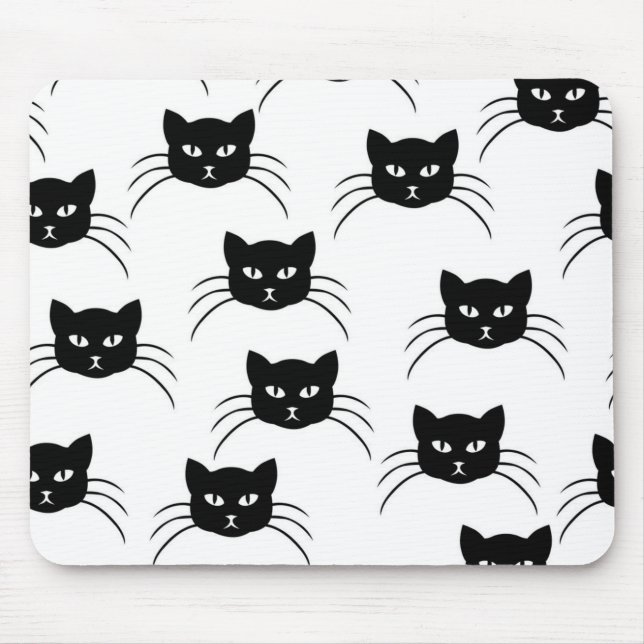 Cat pattern mouse pad (Front)