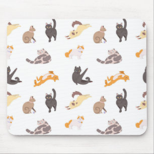 Cat pattern mouse pad