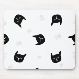 Cat pattern mouse pad