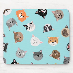 Cat pattern mouse pad