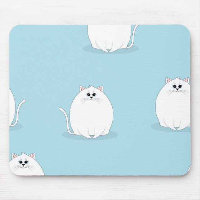 Cat pattern mouse pad (Front)