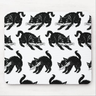 Cat pattern mouse pad