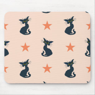 Cat pattern mouse pad